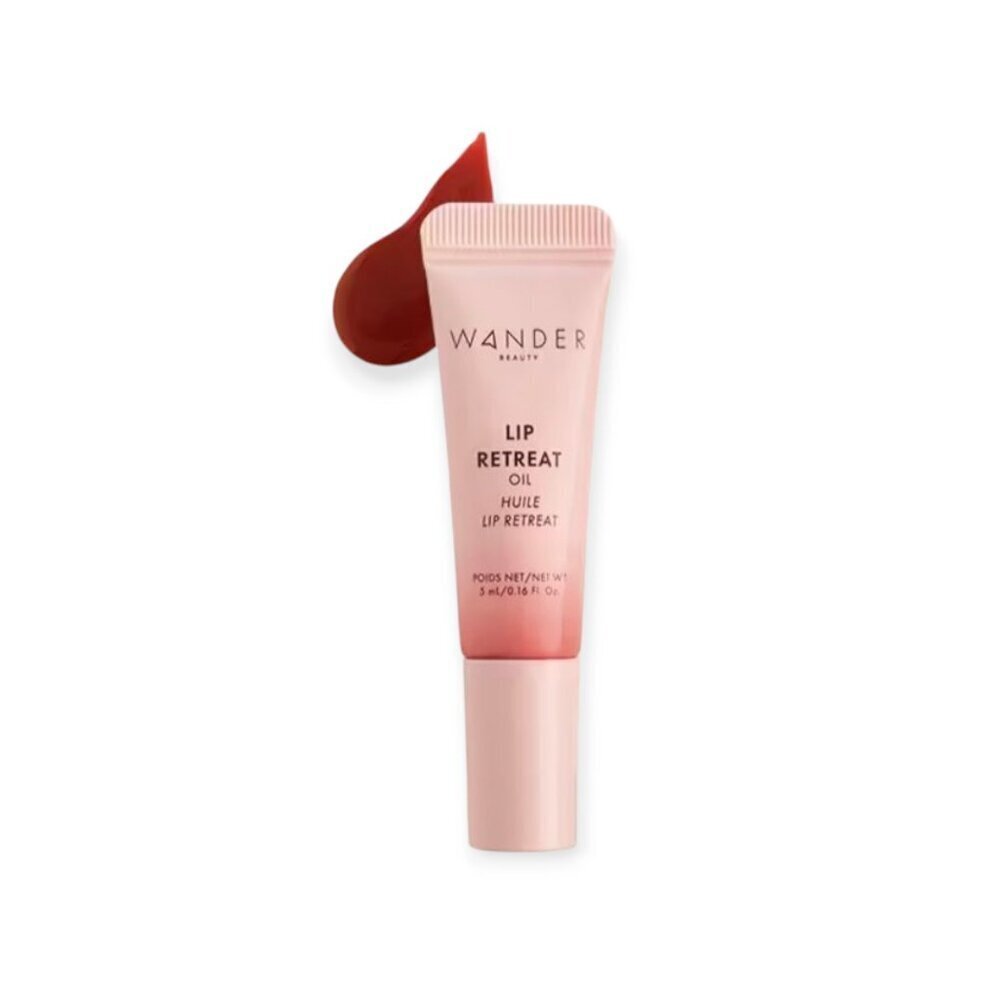 Wander Beauty Lip Retreat Oil Spring Break Warm Rose Hydrating Mini Lip Oil Glow